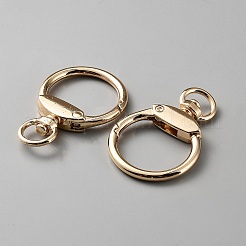 合金スイベルクラスプ  ヒョウタン  ライトゴールド  44x29x6mm  穴：5x8.5mm&nbsp;FIND-WH20003-03KCG