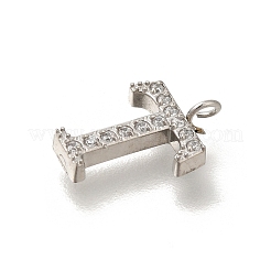 Ciondoli in acciaio inossidabile 304 con micro pavé di zirconi cubici&nbsp;STAS-H228-06P-T