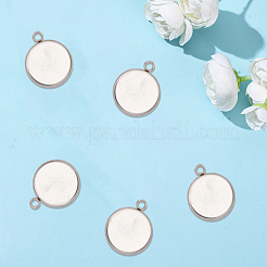 40 шт. подвеска-кабошон из нержавеющей стали 304&nbsp;STAS-BBC0008-44P