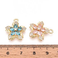 Латунные микро проложить кубического циркония подвески&nbsp;KK-T078-30G