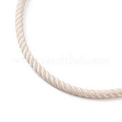 Fabrication de colliers en cordon Milan en nylon rond de 2 mm&nbsp;MAK-F038-C33-G