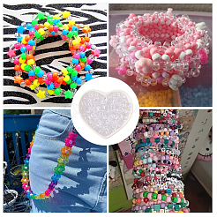 800cs прозрачные пластиковые бусины KY-SP0001-52B