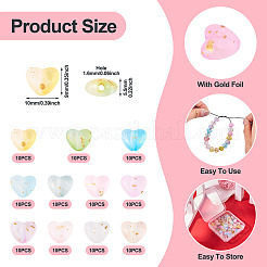 110 шт. 11-х цветные матовые прозрачные акриловые бусины&nbsp;OACR-TA0003-52