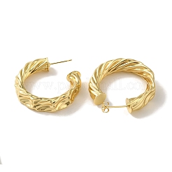 Латунные серьги-гвоздики для женщин с поворотным кольцом и стойкой&nbsp;EJEW-P272-02G