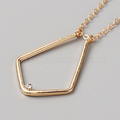 Колье с подвеской в виде змея из цинкового сплава&nbsp;NJEW-WH0023-05G