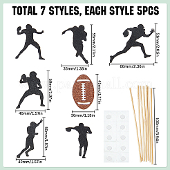 5 набор бумажных украшений для торта AJEW-SC0002-73