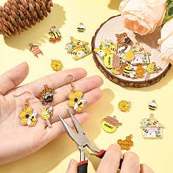 24шт 12 стиля подвески из сплава с эмалью&nbsp;ENAM-FS0004-02