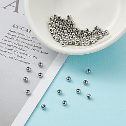 Perles rondes à couture en acier inoxydable 304 anti-ternissement&nbsp;A-STAS-R032-3mm