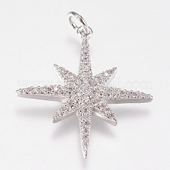 Латунные микро проложить кубического циркония подвески ZIRC-E145-52