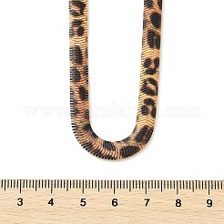 Ожерелья из сплава змеиной цепи с леопардовым принтом для женщин&nbsp;NJEW-K281-01