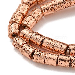 Гальванические бусины из натуральной лавы G-I360-J01-03