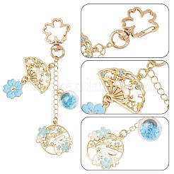 Подвесные брелки из сплава эмали&nbsp;HJEW-FS00049-02