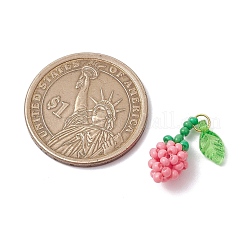 Подвески-розы из стеклянных бус&nbsp;PALLOY-MZ00627-05