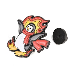 Anstecknadeln mit flammendem Tiermotiv aus Emaille&nbsp;JEWB-G046-05I