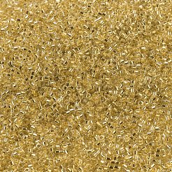 MIYUKIデリカビーズ小  シリンダー  日本製シードビーズ  15/0  （dbs0033) 24ktゴールドライニングクリスタル  1.1x1.3mm  穴：0.7mm  約35000PCS /ボトル  10 G /ボトル&nbsp;SEED-JP0008-DBS0033