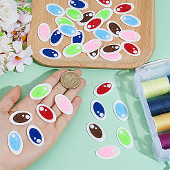 Œil de poupée artisanal en feutre ovale&nbsp;DIY-PH0036-07B