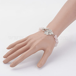 Браслеты из натурального смешанного камня BJEW-JB02930