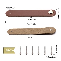 12 комплект кожаных ручек DIY-GF0004-64