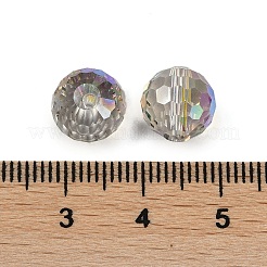 Perle di vetro placcato trasparente&nbsp;EGLA-N002-31-G06