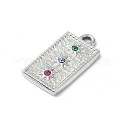 Подвески из нержавеющей стали 304 со стразами STAS-L022-448P