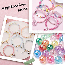 500 шт. 5-х цветные прозрачные акриловые бусины ко Дню святого Валентина&nbsp;MACR-SP0001-29B