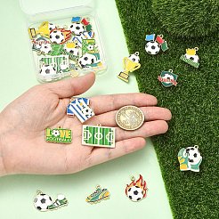 Подвески из сплава эмали 24шт 12 стиля&nbsp;ENAM-YW0008-42