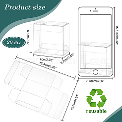 Прозрачная коробка из пвх конфеты угощение подарочная коробка CON-WH0085-12