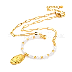 Ожерелья из сплава со стразами для женщин&nbsp;NJEW-U013-10G-01