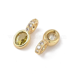 Латунные микро проложить кубического циркония подвески KK-Q039-04A-G