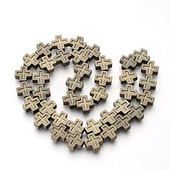 Electroplate non magnetici ematite sintetico fili di perline&nbsp;G-Q486-66H