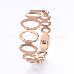 Brazaletes de acero inoxidable 304&nbsp;BJEW-P222-15