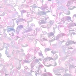 手作りランプワークビーズ  蝶  ラベンダー  10x14.5x4.5mm  穴：1mm  100個/箱&nbsp;LAMP-CJ0001-36