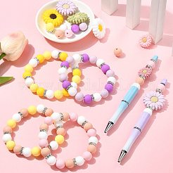 Kit fai da te di perline rotonde a forma di margherita&nbsp;DIY-FS0010-24A