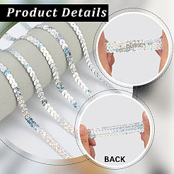 1 рулон ПВХ-бусины с пайетками&nbsp;DIY-SP0005-27B