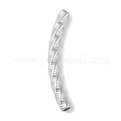 304ステンレス鋼湾曲チューブビーズ  ステンレス鋼色  37x4mm  穴：2x2.5mm&nbsp;LS-STAS-M071-03F-P