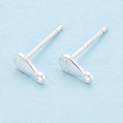 Серьги-пусеты из стерлингового серебра 925 проба «капля» STER-K174-14S
