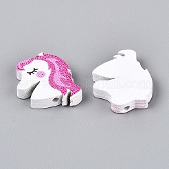 Набивные бусины из натурального клена WOOD-N019-01