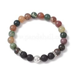 3 Stück Stretch-Armband-Set mit natürlichen Edelsteinen&nbsp;BJEW-JB10954