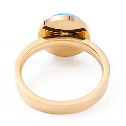 Anelli in acciaio inossidabile 304 placcati ioni (ip)&nbsp;RJEW-K233-54G-7
