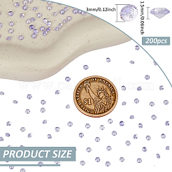 Кабошоны кубического циркония 200шт.&nbsp;ZIRC-FG0001-08B