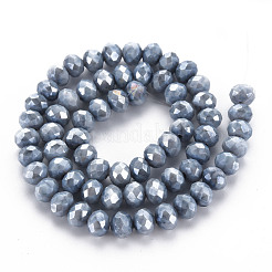 Непрозрачная выпечка окрашенные стеклянные бусы пряди&nbsp;EGLA-N006-010A-B03