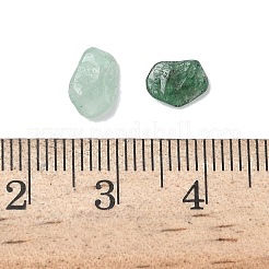 Природный зеленый бисер авантюрин чипов G-O103-02
