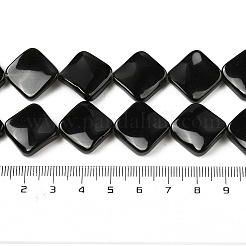 Натуральный черный камень бисер нитей G-L239-18