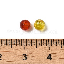 Abalorios de vidrio craquelado transparentes&nbsp;CCG-MSMC0002-04-M