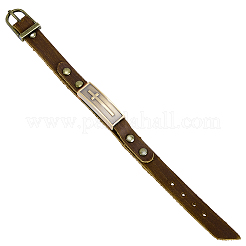 Регулируемые браслеты из воловьей кожи для женщин и мужчин BJEW-WH20012-09AB