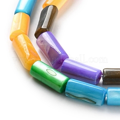 Натуральные пресноводные окрашенные бусы из ракушек SHEL-R129-04