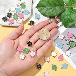 30шт 6 цвета сплава эмалевые подвески&nbsp;ENAM-YW0004-98