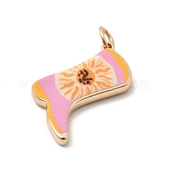 Латунные подвески с принтом&nbsp;LS-KK-H253-01B-G03