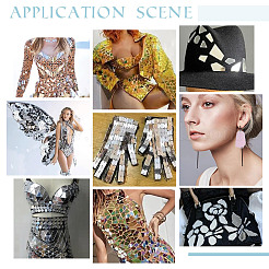 2 коробка акриловое зеркало пришитые стразы DIY-GA0008-19