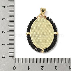 Подвески из латуни со стеклом или АБС-пластиком KK-Z115-05G